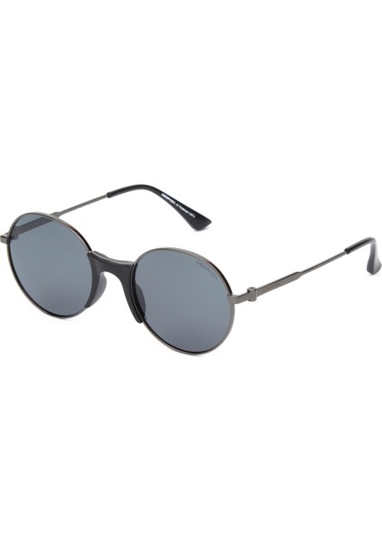 Ds 2323 C 1 Yuvarlak Siyah - Kahverengi Kadın Güneş Gözlüğü