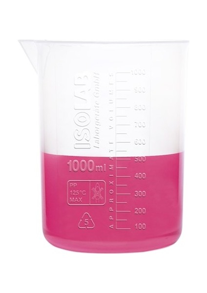 Beher - P.P - Kısa Form - Kabartma Skala - 25 ml