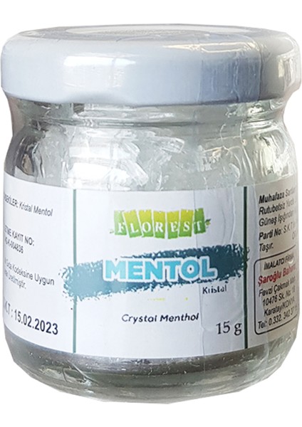Kristal Mentol 15 gr Menthol