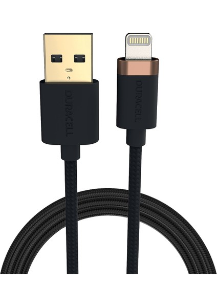 2m Lightning To Usb-A Örgülü Şarj Kablosu - Siyah