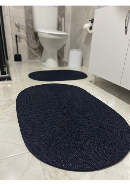 Milda Jüt 2'li Banyo Paspası Çift Taraflı Kaymaz Yıkanabilir Banyo Paspas Takımı 40X60CM & 50X80CM fiyatları