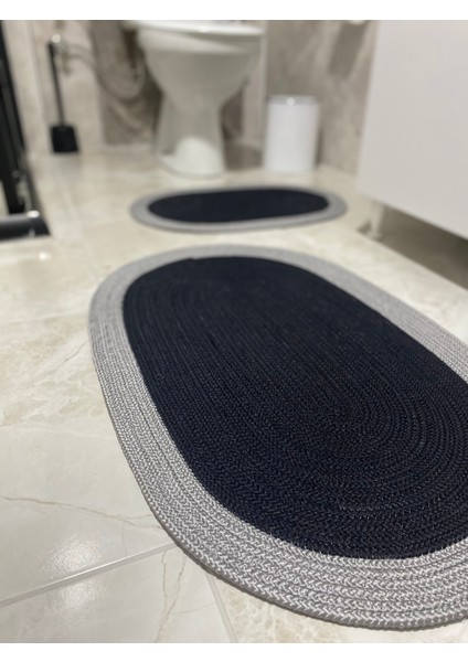Milda Jüt 2'li Banyo Paspası Çift Taraflı Kaymaz Yıkanabilir Banyo Paspas Takımı 40X60CM & 50X80CM fiyatları