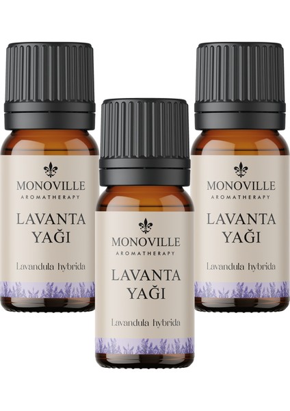 Lavanta Uçucu Yağı 3'lü Set %100 Saf Ve Doğal ( Lavender Essential Oil) 3x10 ml