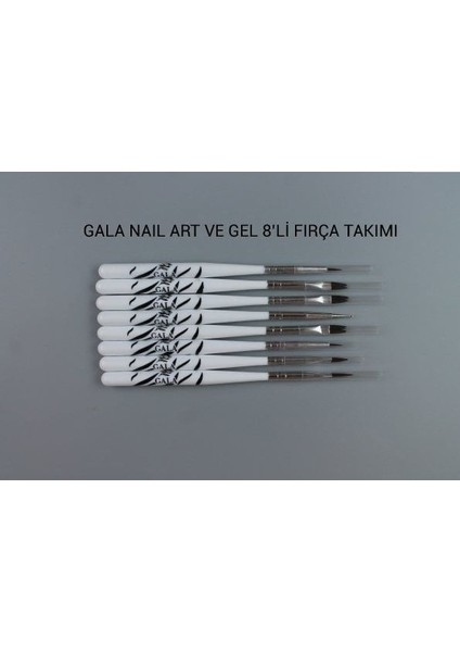 Gala 8 Li Lüks Zebra Fırça