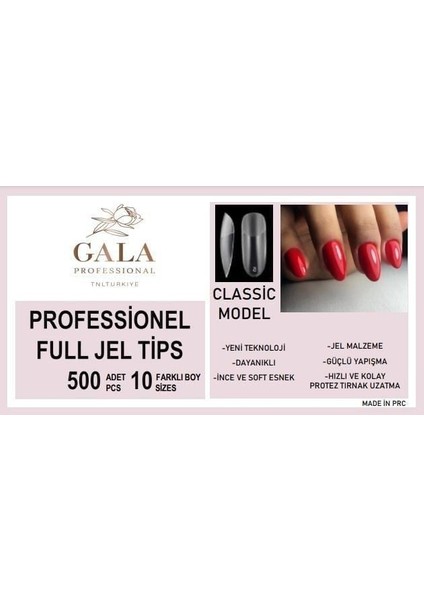 Gala Soft Jel Tips 600 Lü Paket - Klasik Model