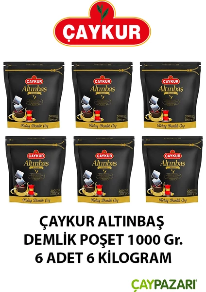 Altınbaş Demlik Poşet 1000 gr x 6 Adet (Kilitli Poşet)