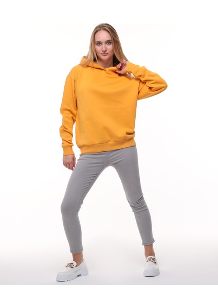 Hardal Oversize Şardonlu Sweatshirt