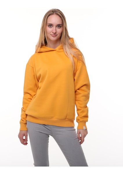 Hardal Oversize Şardonlu Sweatshirt