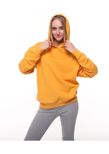 Hardal Oversize Şardonlu Sweatshirt