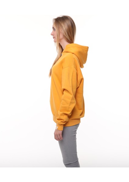 Hardal Oversize Şardonlu Sweatshirt