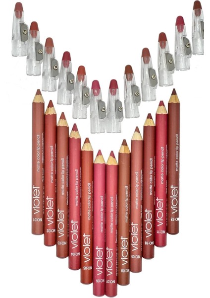 Dudak Kalemi Matte Color Lipstick Jumbo Kalın Kalem Ruj Waterproof 12LI Set