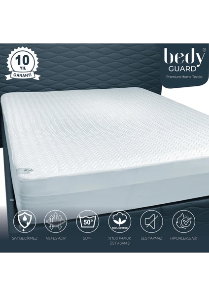 Bedy Guard Royal 300GSM Kapitone Sıvı Geçirmez Yatak Koruyucu Alez