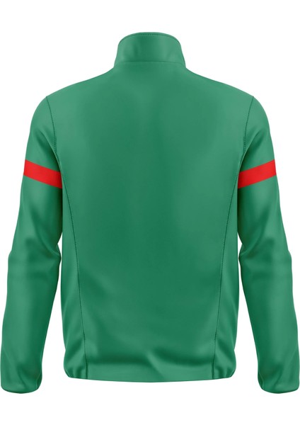 Tam Fermuarlı Yeşil Erkek Eşofman Üstü modelleri