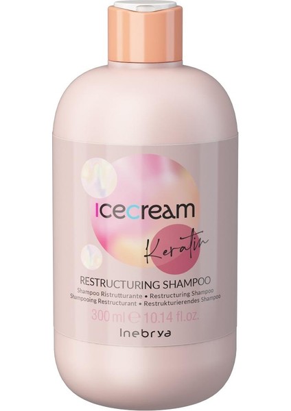 Ice Cream Keratin Yeniden Yapılandırıcı Şampuan 300 ml