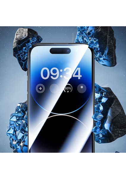 iPhone 14 Pro Uyumlu V-Pro Elektro Kaplama Hidrofobik Tempered Cam Ekran Koruyucu 2 Adet fiyatları