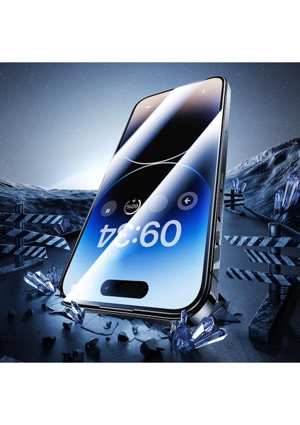 iPhone 14 Pro Max Uyumlu V-Pro Elektro Kaplama Hidrofobik Tempered Cam Ekran Koruyucu 2 Adet indirimleri