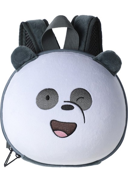 We Bare Bears Lisanslı Yuvarlak Sırt Çantası - Panda 20 cm