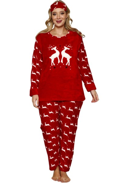 Büyük Kadın Polar Peluş Pijama Takımı fırsatları
