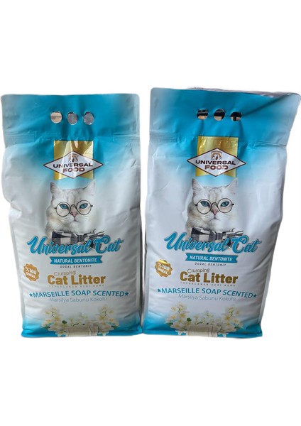 Marsilya Kokulu Topaklaşan Kedi Kumu 10 L x 2 Adet (Süper Topaklanan , Bentonitli, Kokusuz Kedi Kumu ) modelleri