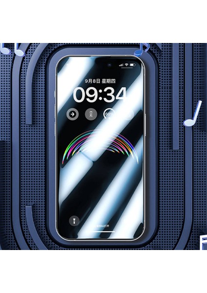 iPhone 15 Uyumlu Ahize Korumalı Anti-Dust Toz Önleyici Özellikli Tempered Cam Ekran Koruyucu 2 Adet indirimleri