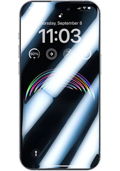 iPhone 15 Pro Max Uyumlu Ahize Korumalı Anti-Dust Toz Önleyici Özellikli Tempered Cam Ekran Koruyucu 2 Adet