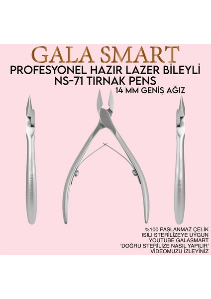 Ns-71 Tırnak Pens - 14 Mm Geniş Ağız