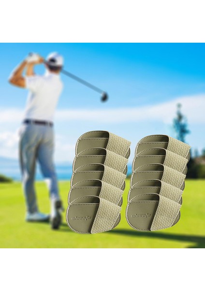 Golf Demir Kafa Golf Eğitimi Golfçü Yeşil Büyük Için Set Koruyucu Pu Başörtüsü Kapakları (Yurt Dışından) indirimleri