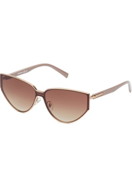 Ds 2310 C 2 Cat Eye Kahverengi - Altın Kadın Güneş Gözlüğü