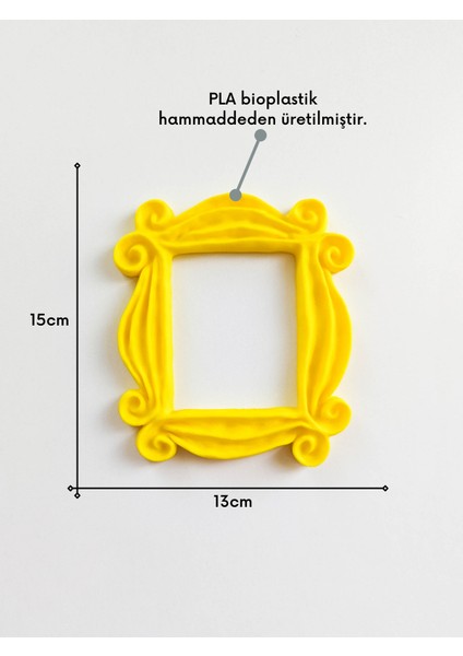 Friends Monica Kapı Deliği Çerçevesi 15CM - Kapı Süsü - Bioplastik