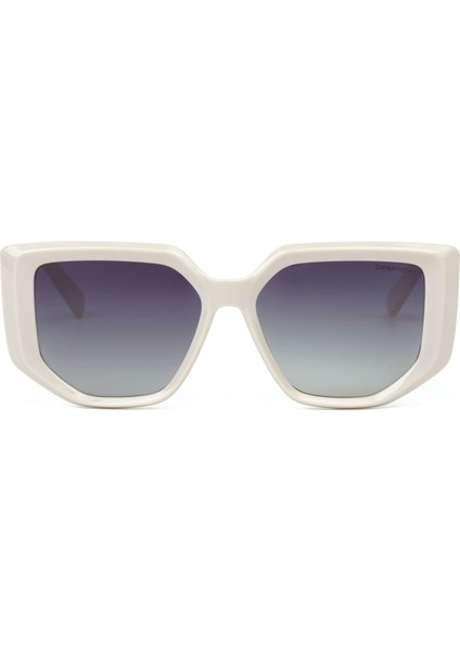 Ds 2298 C 3 Geometrik Ekru Kadın Güneş Gözlüğü fiyatları