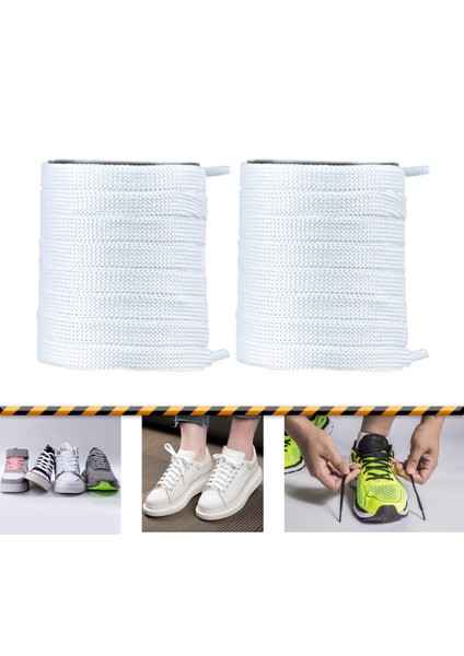 Ütülü Spor Ayakkabı Bağcığı Nike , Snekears , Adidas, Converse Ayakkabı Bağcığı 120 cm