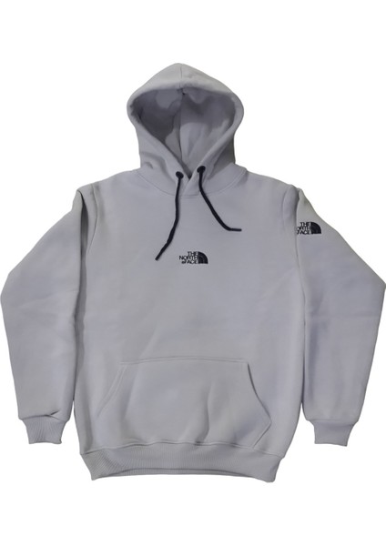 Kadın Kapüşonlu Bağcıklı Kanguru Cepli Aplikeli Taş Rengi Bomber Sweatshirt Ksk-Nrf