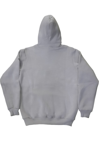 Kadın Kapüşonlu Bağcıklı Kanguru Cepli Aplikeli Taş Rengi Bomber Sweatshirt Ksk-Nrf