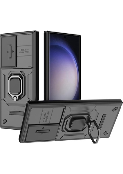 Samsung Galaxy A24 Kamera Kapaklı Darbeye Dayanıklı Telefon Kılıfı (Yurt Dışından)