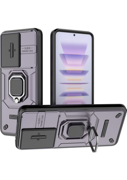 Huawei Mate 60 Kamera Kapaklı Darbeye Dayanıklı Telefon Kılıfı (Yurt Dışından)