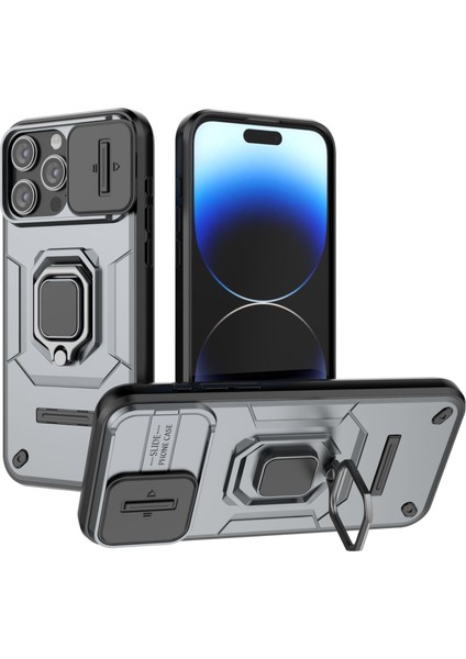 Iphone 13 Kamera Kapaklı Darbeye Dayanıklı Telefon Kılıfı (Yurt Dışından)