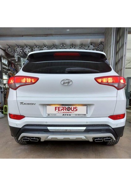 Hyundai Tucson Ferrous Ön ve Arka Tampon Koruma Difüzör 2015 2017