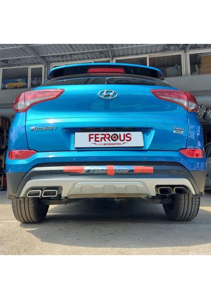 Hyundai Tucson Ferrous Ön ve Arka Tampon Koruma Difüzör 2015 2017