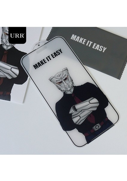 Apple Iphone 15 Pro Max Uyumlu Ekran Koruyucu Cam Urr 3D Matte Antiglare Resin Ar Edge Seramik Ekran Camı