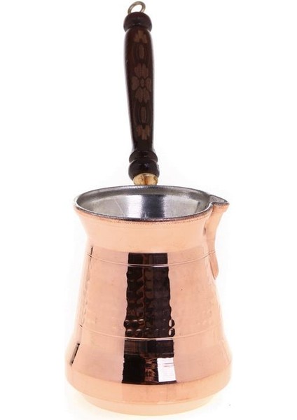 Premium Collection Roman Bakır Cezve 450ML Ahşap Kulp