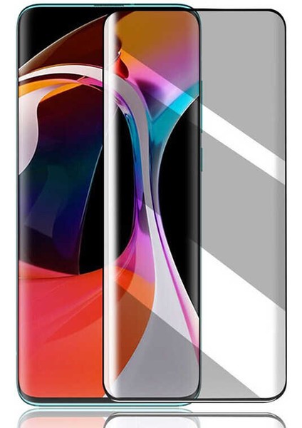 Oppo Reno 2z Hayalet Ekran Koruyucu Temperli Tam Kaplayan Tasarım (New 5d Privacy)