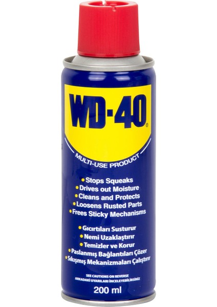 Wd 40 200 ml Pas Sökücü, Makine ve Elektrikli Cihazlar İçin Temizleyici ve Koruyucu