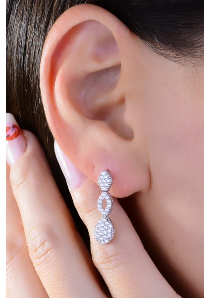 925 Ayar Gümüş Pırlanta Montör Salkım Su Yolu Set fırsatları