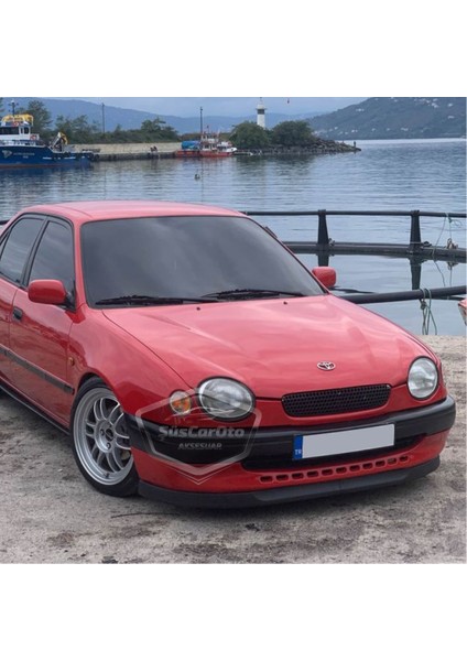 Toyota Corolla Terra 1999-2002 Uyumlu Üniversal Astra H Lip Esnek Ön Lip 2 Parça Tampon Altı Dil Karlık Ön Ek