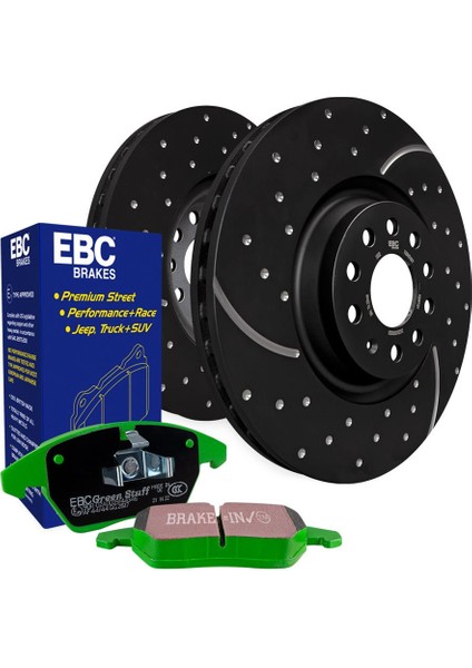 Disk+Green Pad Set Arka Opel (DP22066+USR1748)