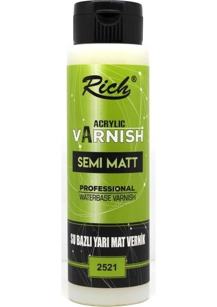 Su Bazlı Yarı Mat Vernik 500CC