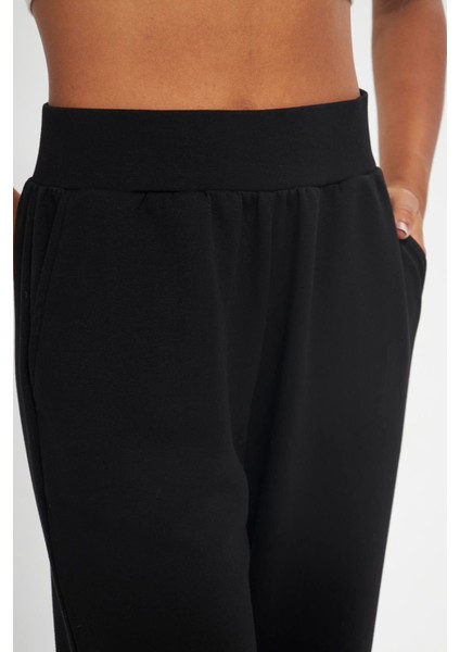 Siyah Kadın Rahat Kalıp Eşofman Altı - Vionera modelleri