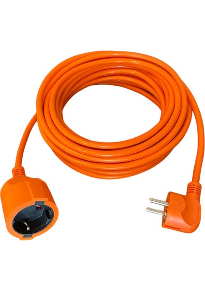 3G 1 mm² 2200W Profesyonel Uzatma Kablosu ( %100 Bakır ) Turuncu - 10 Metre