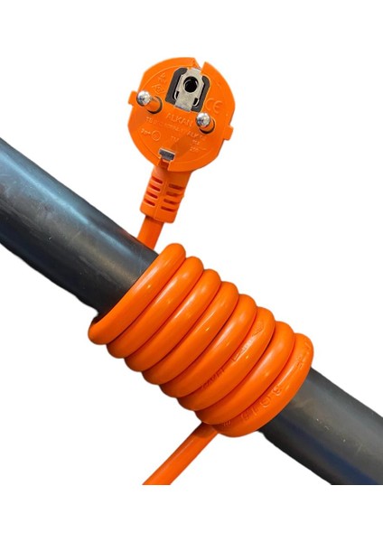 3G 1 mm² 2200W Profesyonel Uzatma Kablosu ( %100 Bakır ) Turuncu - 10 Metre