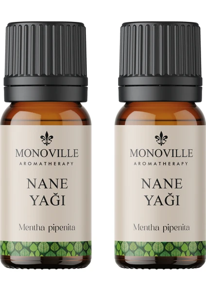 Tıbbi Nane Uçucu Yağı 2'li Set % 100 Saf ve Doğal ( Peppermint Essential Oil ) 2x10 ml